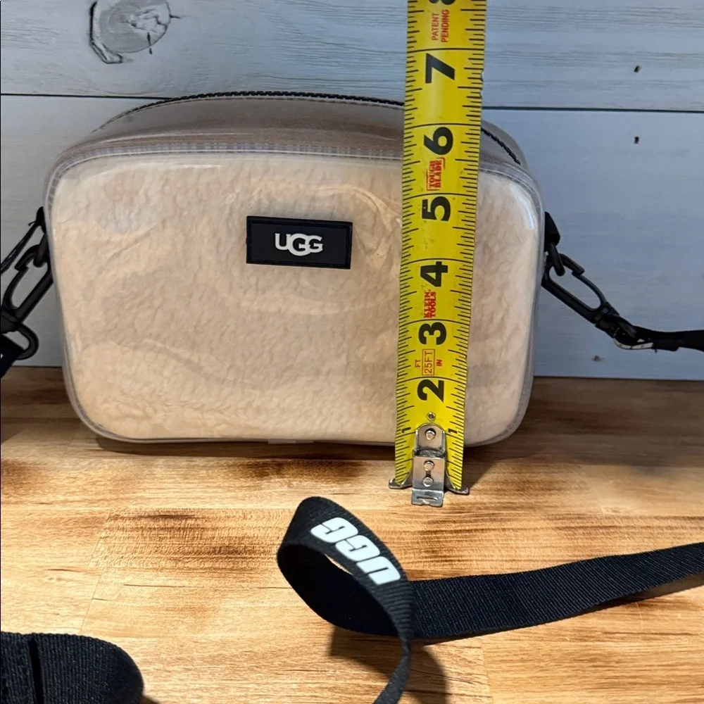 UGG JANEY II CLEAR SHEEPSKIN CROSSBODY BAG WITH MULTIWAY STRAP - Picture 8 of 10